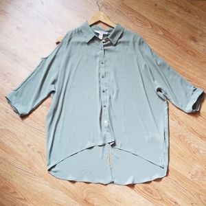 NWT Sage 3/4 Sleeve Blouse - Size Large